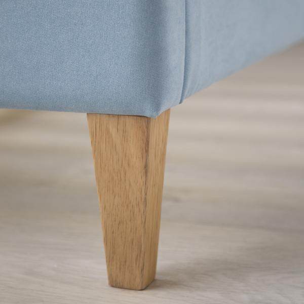 Polsterbett Doppelbett Stoffbett Bettgestell 140 x 200 blau - Palo24