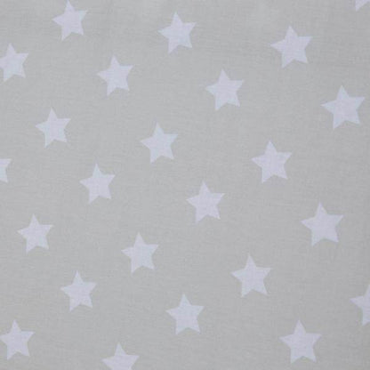 Kinderbett TIPI 90x200 Jugendbett weiss grau Holzbett Kinderzimmer Stoff - Palo24