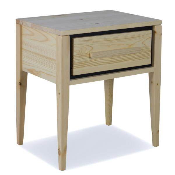 Nachttisch Nachtschrank natur mit Schubalde - Palo24