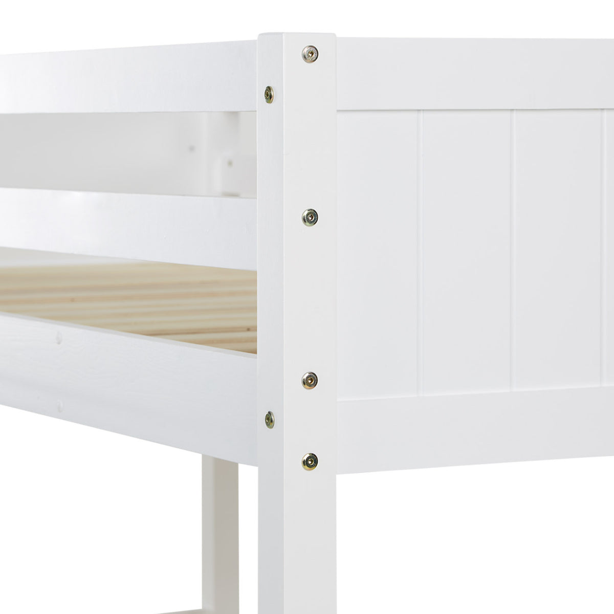 Etagenbett 2 Liegeflächen 90x200 cm und 140x200 cm | Weiss | Holz
