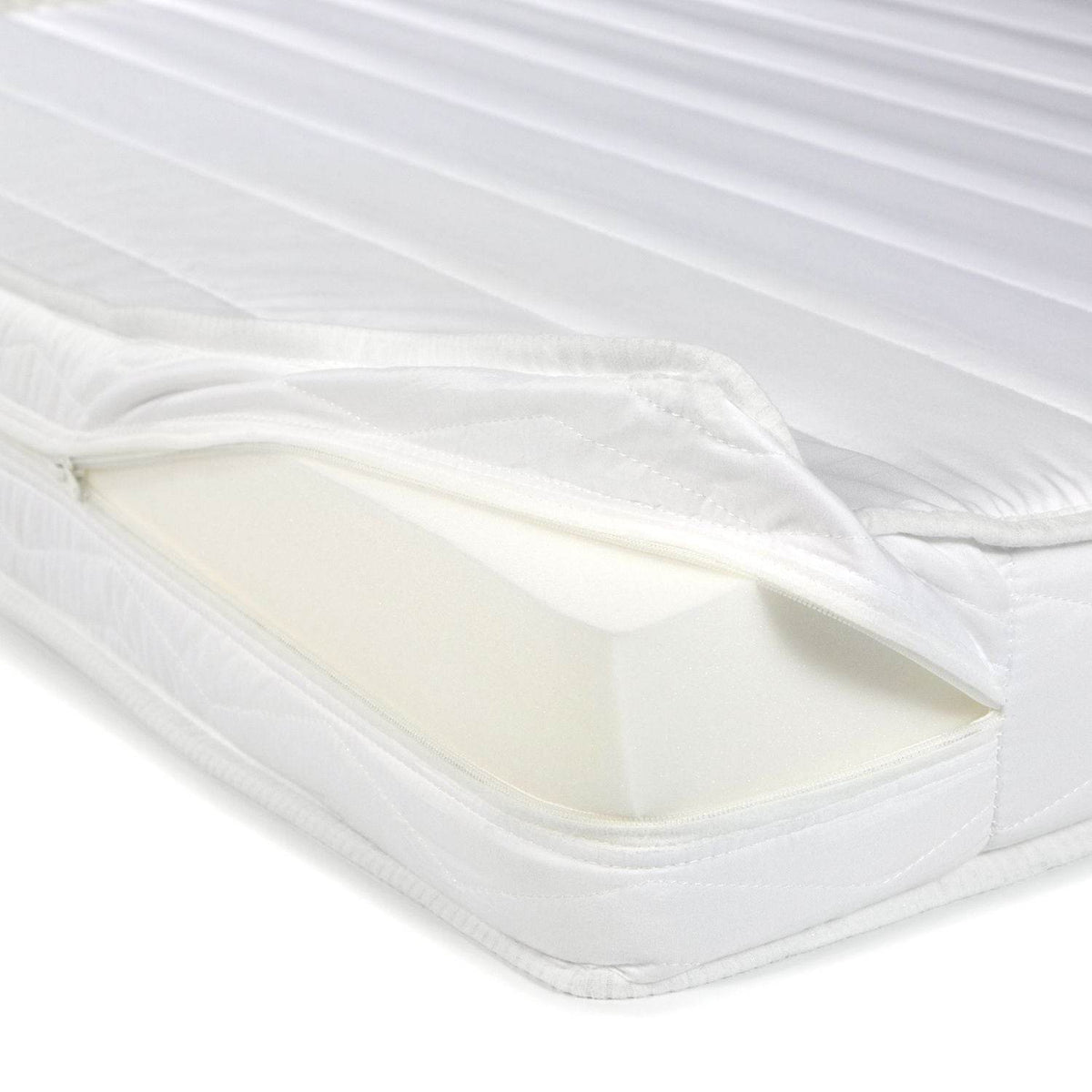 Hochbett Kinder 90x200 cm Weiss mit Vorhang in Grün | Tunnel | mit Lattenrost und Matratze - Palo24
