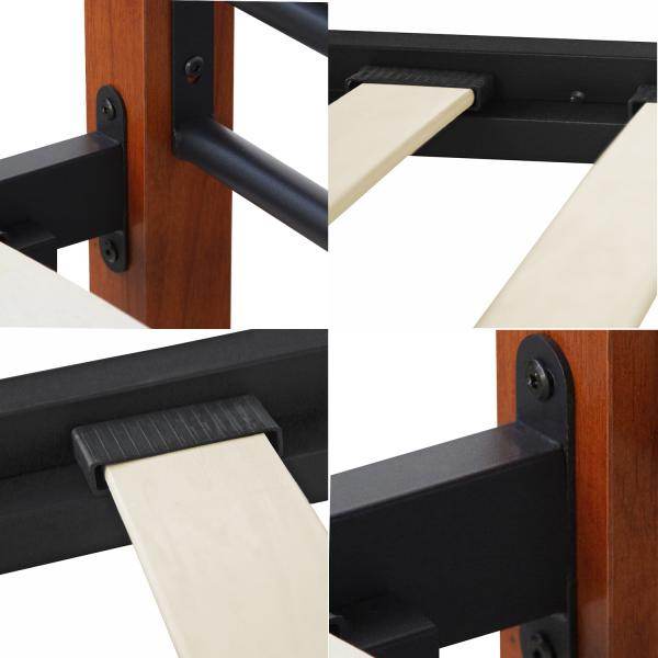 Metallbett 90x200 Schwarz Einzelbett Jugendbett Bettgestell mit Lattenrost - Palo24