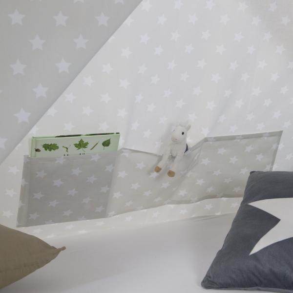 Kinderbett TIPI 90x200 mit 2 Bettkästen grau Holzbett Indianer Bett Hausbett Spielbett - Palo24