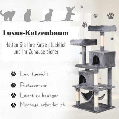 Kratzbaum Kletterbaum Sisalstämmen Grau - Palo24