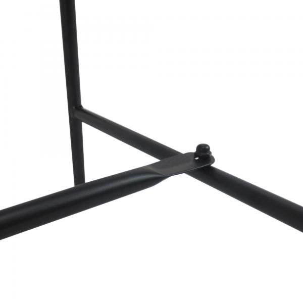 Gartenbank Sitzbank Gartenmöbel 2-Sitzer Metall Schwarz - Palo24