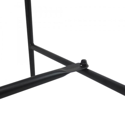 Gartenbank Sitzbank Gartenmöbel 2-Sitzer Metall Schwarz - Palo24