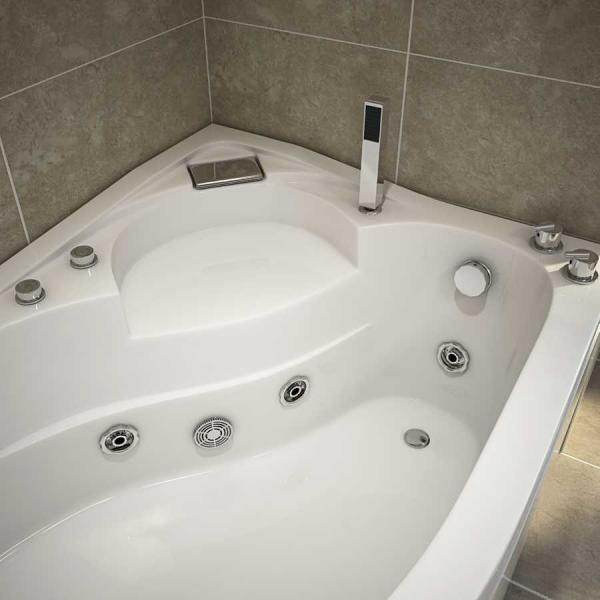 Eckwhirlpool Badewanne CAPRI 150cm x 100cm Links - Palo24