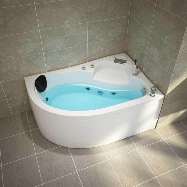 Eckwhirlpool Badewanne CAPRI 150cm x 100cm Links - Palo24