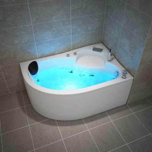 Eckwhirlpool Badewanne CAPRI 150cm x 100cm Links - Palo24