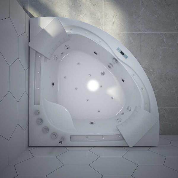 Eckwhirlpool Badewanne ANDROS 160x160 - Palo24