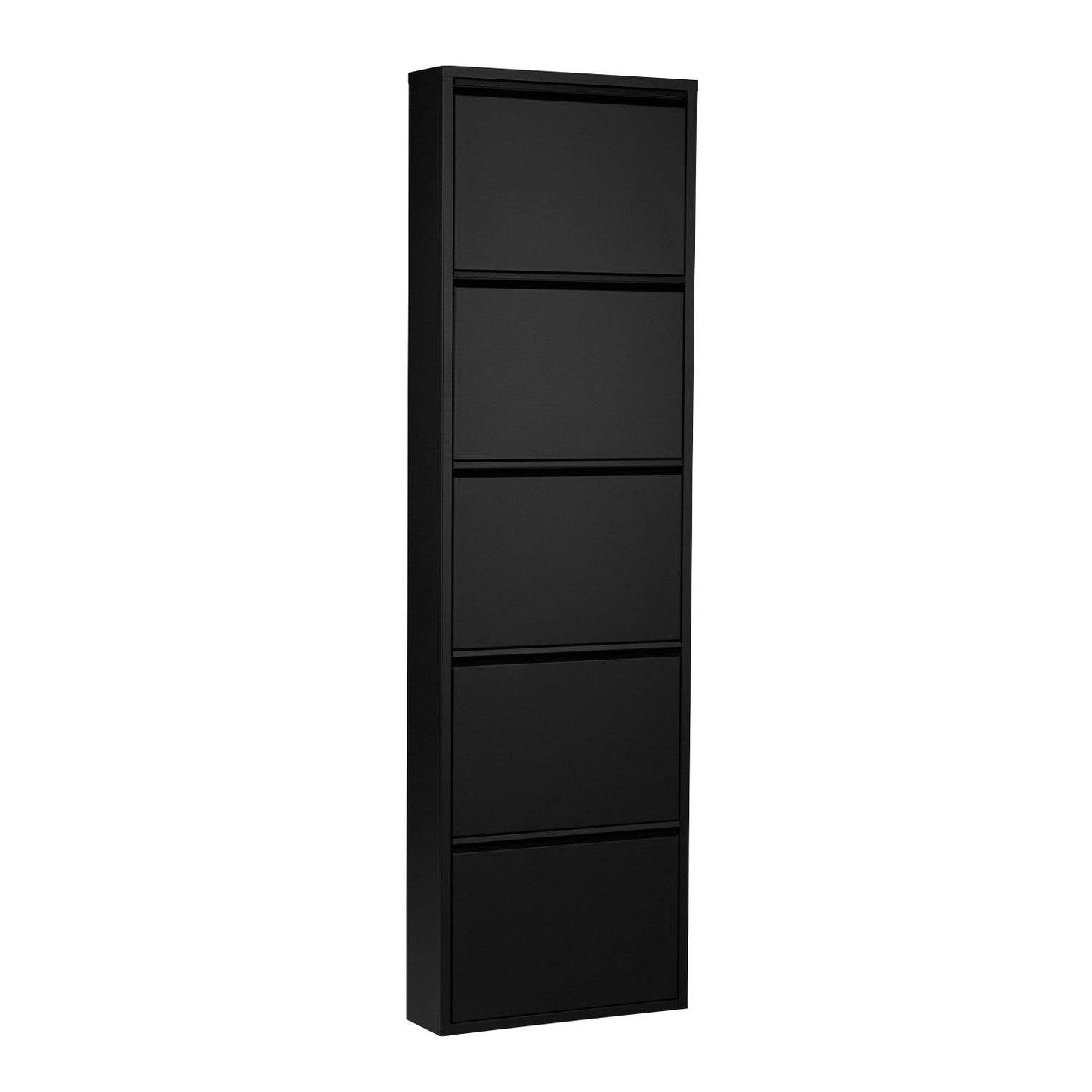 Schuhschrank Schuhkipper 5 Fächer Schwarz - Palo24