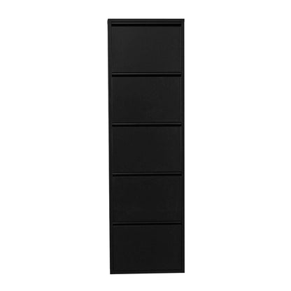 Schuhschrank Schuhkipper 5 Fächer Schwarz - Palo24