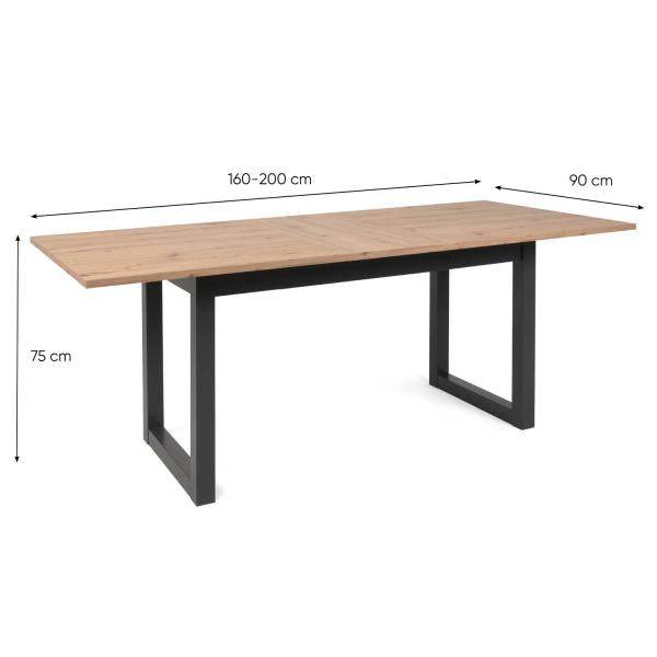 Esstisch Holztisch Massiv Ausziehbar Industrial Style - Palo24