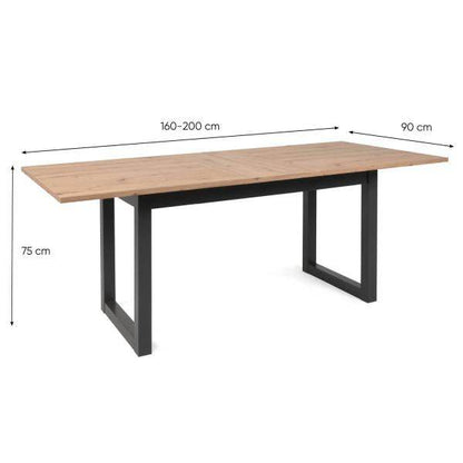 Esstisch Holztisch Massiv Ausziehbar Industrial Style - Palo24