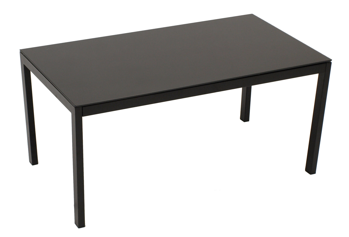 Lounge Set Sitzgruppe ARONA 4-teilig, Metall + Kunstgewebe schwarz