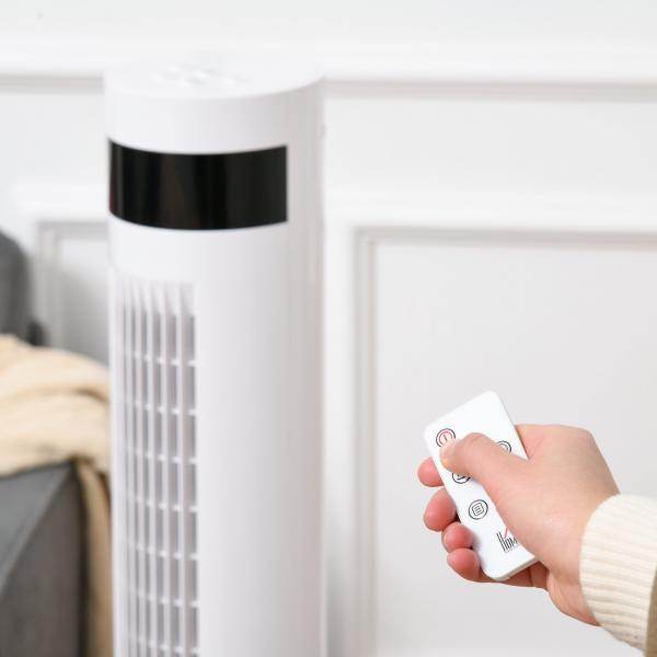 Turmventilator mit Fernsteuerung 85° Oszillierender 110cm Standventilator 50 W - Palo24