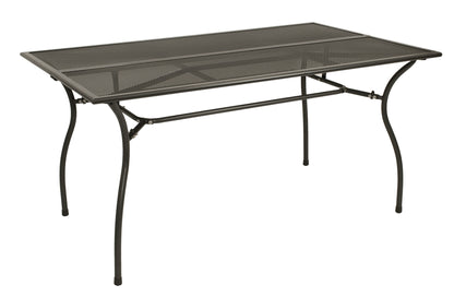 Ensemble de salon CLASSIC, 5 pièces, métal déployé anthracite (table 90x150cm)