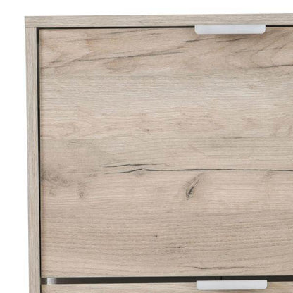 Schuhschrank Schuhregal Schuhkipper Schmal Holz Eiche Grau 4 Fächer - Palo24