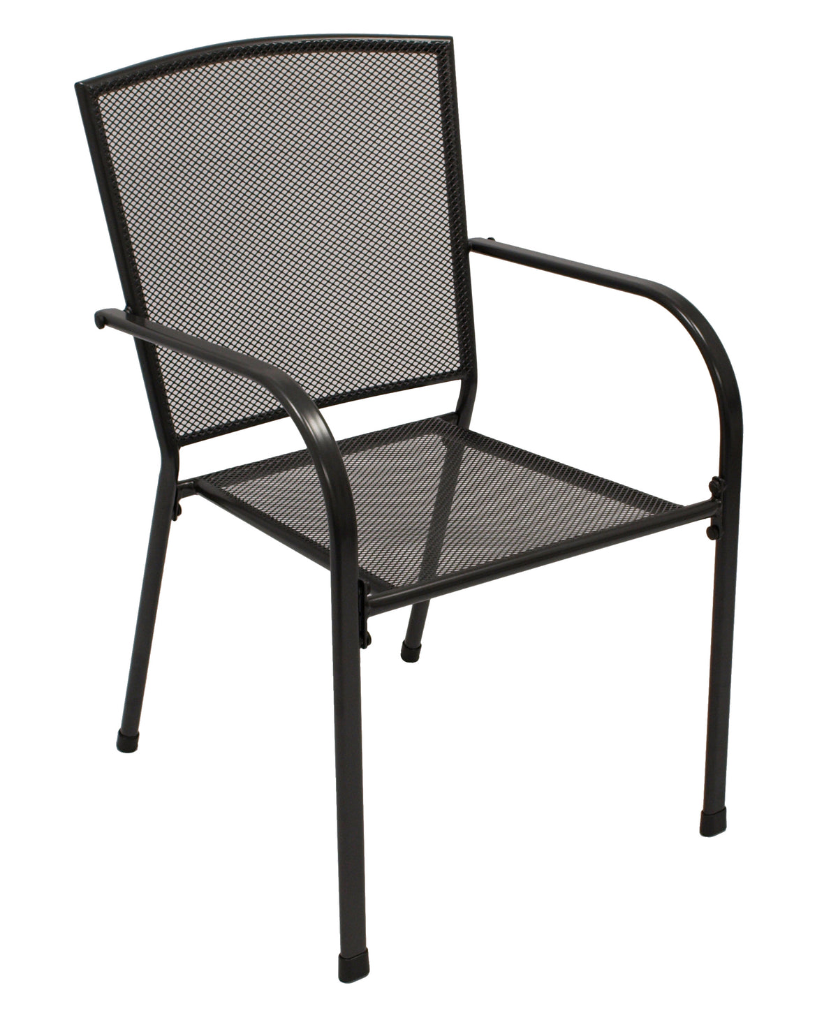 Garnitur Sitzgruppe CLASSIC 5-teilig, Streckmetall anthrazit (Tisch 70x70cm)