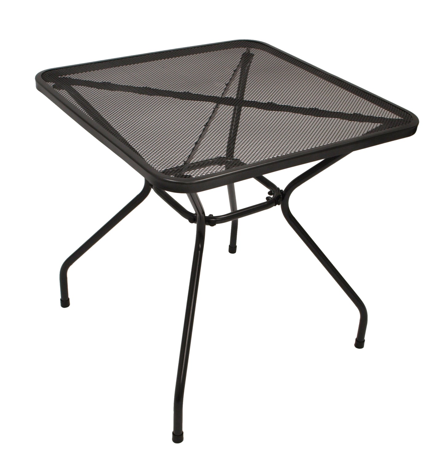 Garnitur Sitzgruppe CLASSIC 5-teilig, Streckmetall anthrazit (Tisch 70x70cm)