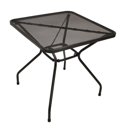 Garnitur Sitzgruppe CLASSIC 5-teilig, Streckmetall anthrazit (Tisch 70x70cm)