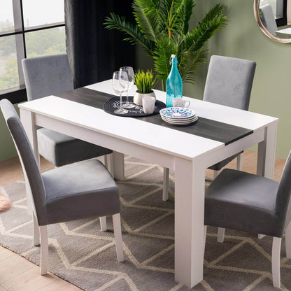 Esszimmertisch Holztisch 135x80 cm Massiv Weiss - Palo24