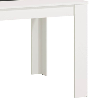 Esszimmertisch Holztisch 135x80 cm Massiv Weiss - Palo24