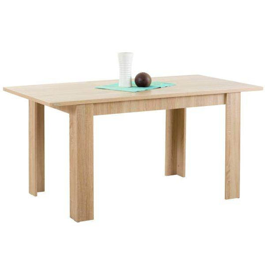 Esstisch ausziehbar Holztisch 120x80 cm Holz Massiv Eiche - Palo24