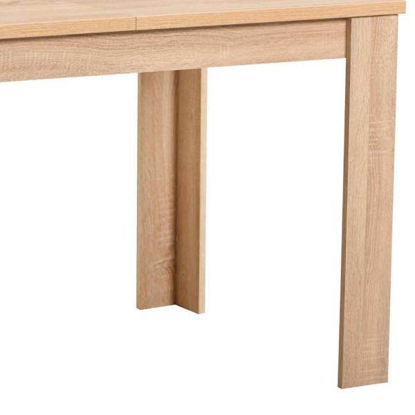Esstisch ausziehbar Holztisch 120x80 cm Holz Massiv Eiche - Palo24