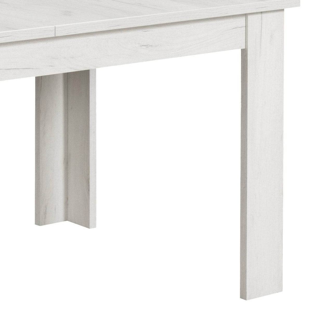 Esstisch mit 4 Stühlen Set Essgruppe Shabby Weiss 160x90 cm - Palo24