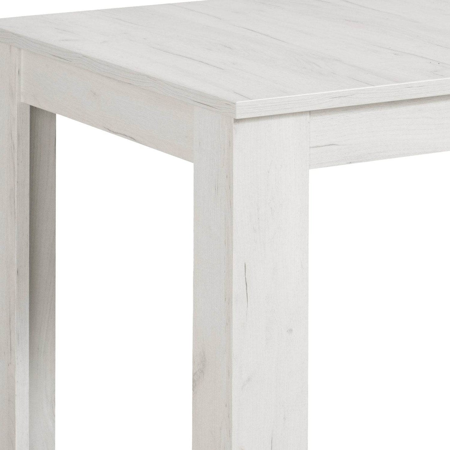 Esstisch mit 4 Stühlen Set Essgruppe Shabby Weiss 160x90 cm - Palo24
