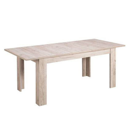 Esstisch ausziehbar Holztisch 160x90 cm Holz Massiv Grau Eiche - Palo24