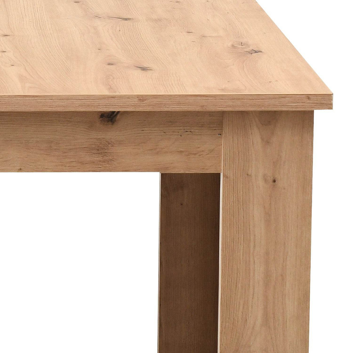 Esstisch mit 4 Stühlen Essgruppe Set 160x90 cm Eiche Beige - Palo24