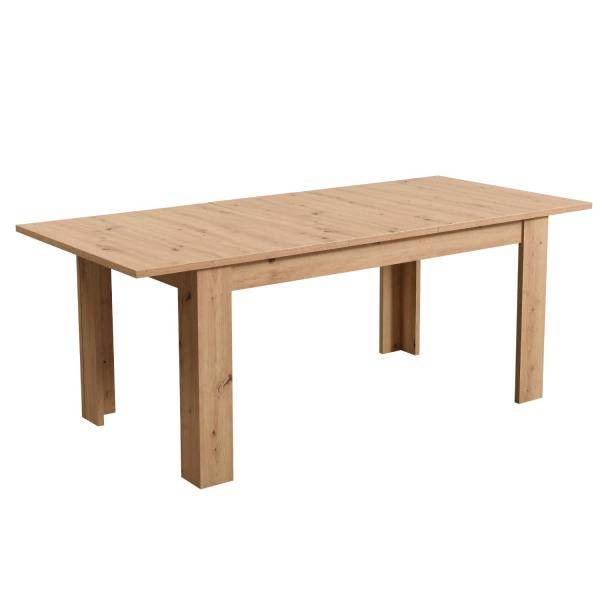 Esstisch ausziehbar Holztisch 160x90 cm Holz Massiv Eiche - Palo24