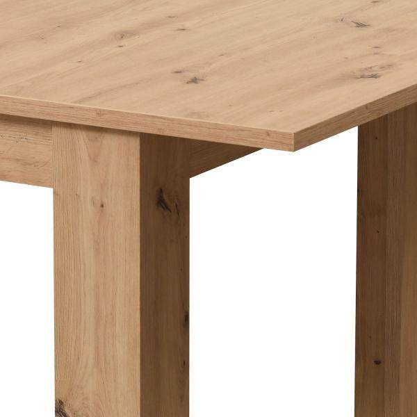 Esstisch ausziehbar Holztisch 160x90 cm Holz Massiv Eiche - Palo24