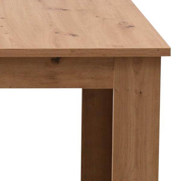 Esstisch ausziehbar Holztisch 160x90 cm Holz Massiv Eiche - Palo24