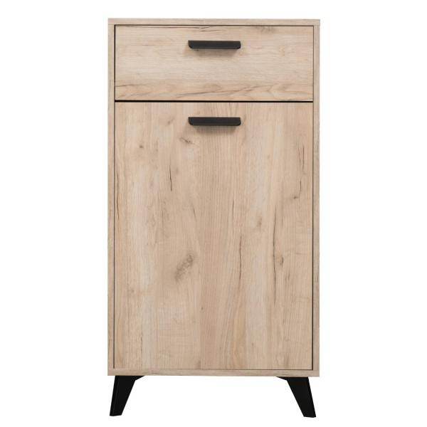 Flurgarderobe Garderoben Set Flurmöbel Modern Komplettset 5-tlg Holz Eiche Grau - Palo24