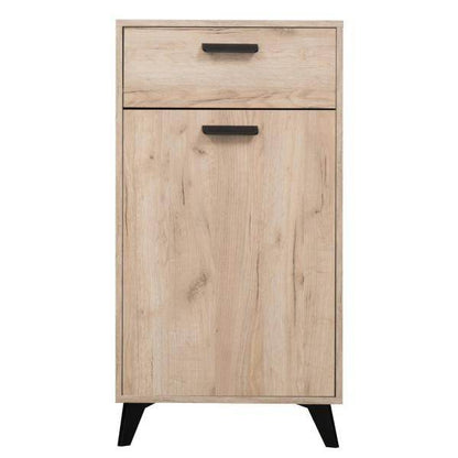 Flurgarderobe Garderoben Set Flurmöbel Modern Komplettset 5-tlg Holz Eiche Grau - Palo24