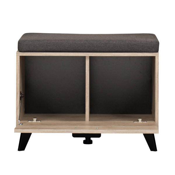 Flurgarderobe Garderoben Set Flurmöbel Modern Komplettset 5-tlg Holz Eiche Grau - Palo24