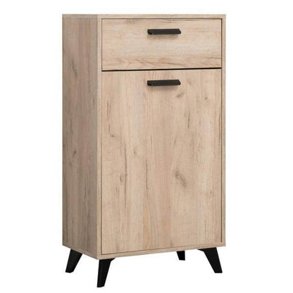 Flurgarderobe Garderoben Set Flurmöbel Modern Komplettset 5-tlg Holz Eiche Grau - Palo24