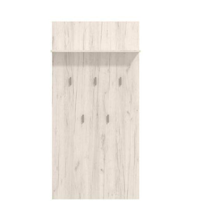 Flurgarderobe Garderoben Set Flurmöbel Komplettset 5-tlg Holz Eiche Weiss Grau Vintage - Palo24
