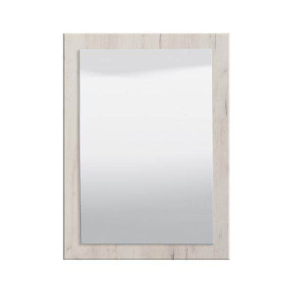 Flurgarderobe Garderoben Set Flurmöbel Komplettset 5-tlg Holz Eiche Weiss Grau Vintage - Palo24