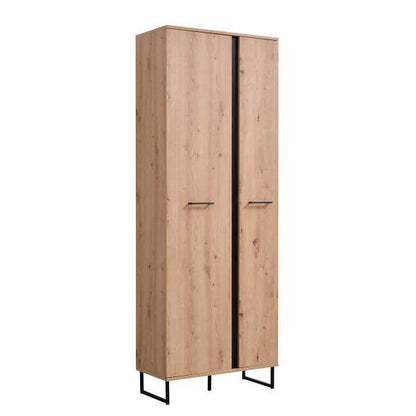 Garderobe Flurgarderobe Set Flurmöbel Industrial Style Komplettset 5-tlg Holz Eiche - Palo24