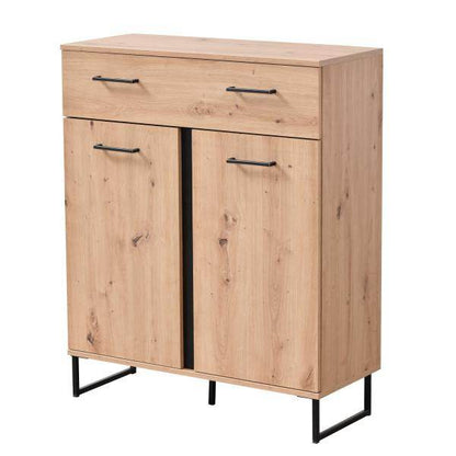 Garderobe Flurgarderobe Set Flurmöbel Industrial Style Komplettset 5-tlg Holz Eiche - Palo24