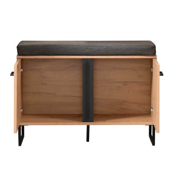 Garderobe Flurgarderobe Set Flurmöbel Industrial Style Komplettset 5-tlg Holz Eiche - Palo24