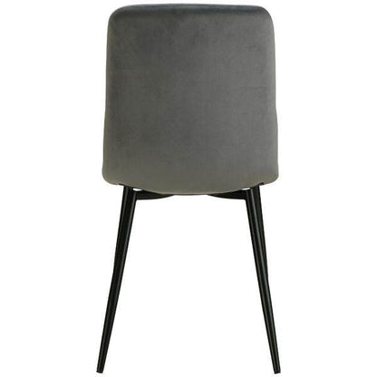 6er Set Grau Samt Esszimmerstühle Küchenstühle Polsterstühle Modern - Palo24