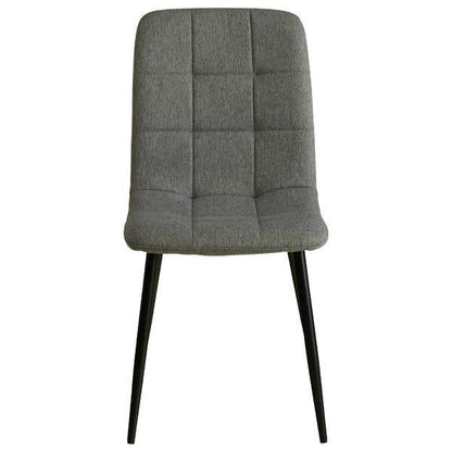 2er Set Grau Esszimmerstühle Küchenstühle Polsterstühle Modern - Palo24