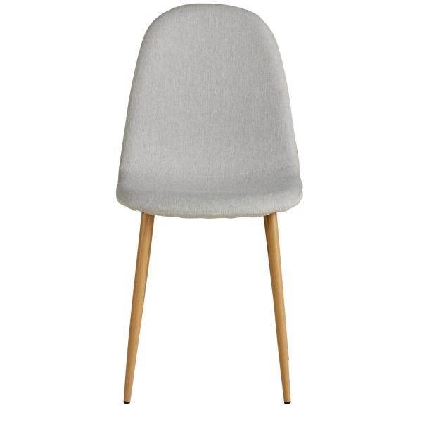 2er Set Grau Esszimmerstühle Küchenstühle Polsterstühle Modern - Palo24