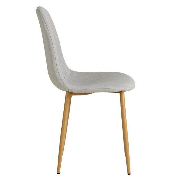 2er Set Grau Esszimmerstühle Küchenstühle Polsterstühle Modern - Palo24