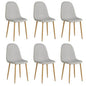 6er Set Grau Stühle Esszimmerstühle Küchenstühle Polsterstühle Modern - Palo24